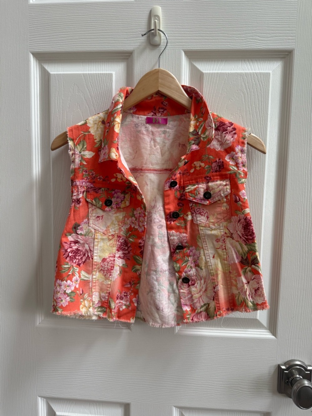 Girls'  Floral SleevelessVest - Floral Tank Top
